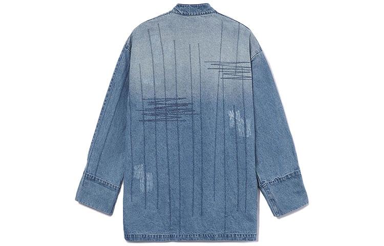 Li Ning CF Tracing Denim Jacket Men's Blue AJDR529-1