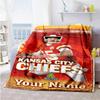Kansas City Football Personalized Name Blanket Gift Personalized Blanket Soft Warm Cozy Great For Office Nap Sofa Living Room Ideal For All Seasons