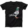 Pigeon Peagon Flower Unicorn Bird Fly Animal Funny Gift Black T Shirt 73