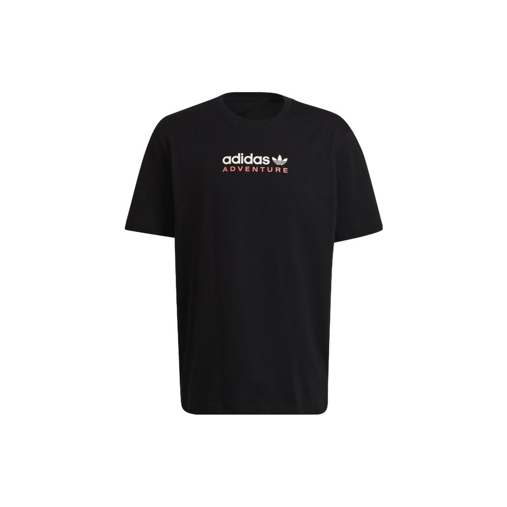 adidas Мужская футболка Originals Mtn Spr с буквенным логотипом, черная HF4775