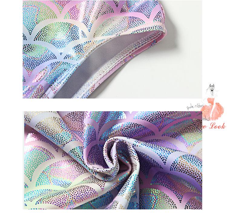 Купальник с горячим тиснением «Принцесса-русалка» для девочек