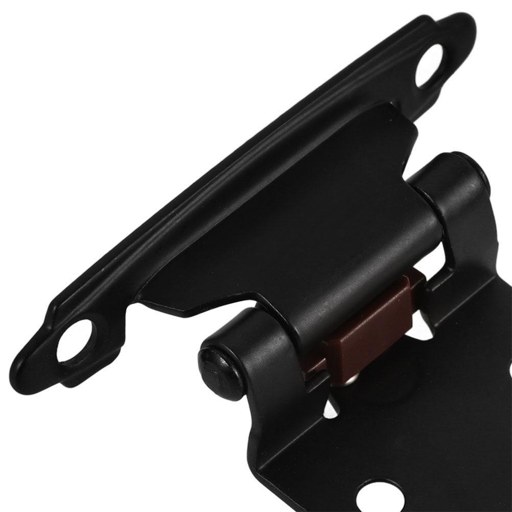 5pcs self-closing Spring Hinges For RV Cabinets semi-concealed Cover Plate Auto Close Hinge For RV Cabinets Camper Doors Closer
