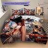 Grand Theft Auto V Game Art Printed 3pcs Bedding Set Soft Microfiber 1 Duvet Cover And 2 Pillowcases Home Bedroom Decor Xmas Gift Q1256