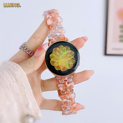 20 22 мм полимерный ремешок в стиле бабочки для Samsung Galaxy watch6 47 мм Huawei Watch 4 Pro Band GT2/3Pro 46 мм браслет модный ремень Watch5/4 40 мм 44 мм 45 мм