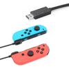 Портативный USB-кабель для зарядки Joy-con, короткий для контроллера Nintendo Switch со светодиодным индикатором, заменяет зарядную док-станцию Joy-con, дорожные зарядные кабели