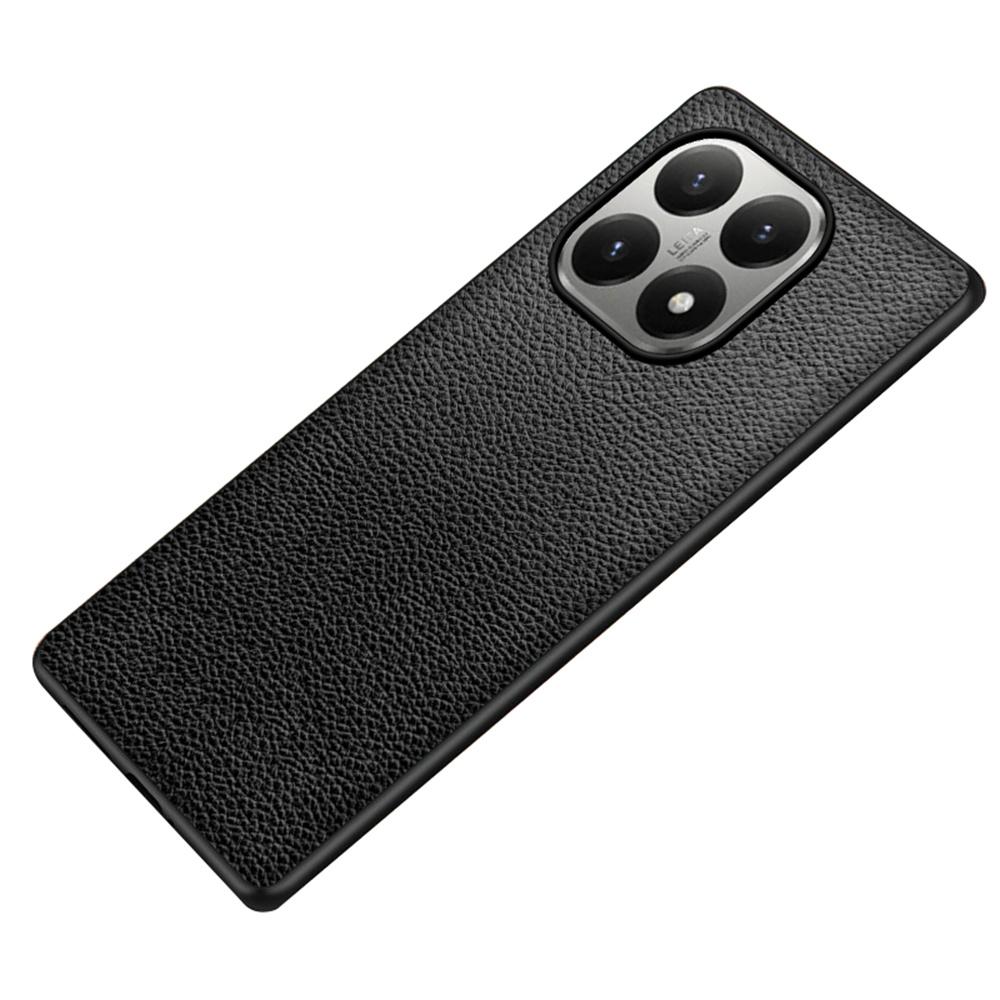 Для Xiaomi 15T Чехол Текстура личи Покрытие из ПУ кожи ПК + ТПУ Защитная задняя крышка телефона