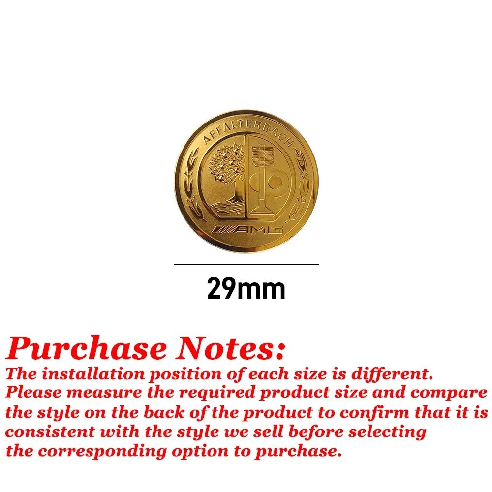 For Mercedes Benz Car Start Button Decoration Sticker Steering Wheel Logo Decal For Mercedes Benz AFFALTERBACH AMG Badge Auto In