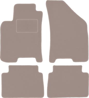 Бежевые велюровые коврики для: Chevrolet Lacetti хэтчбек, седан (2003-2012)