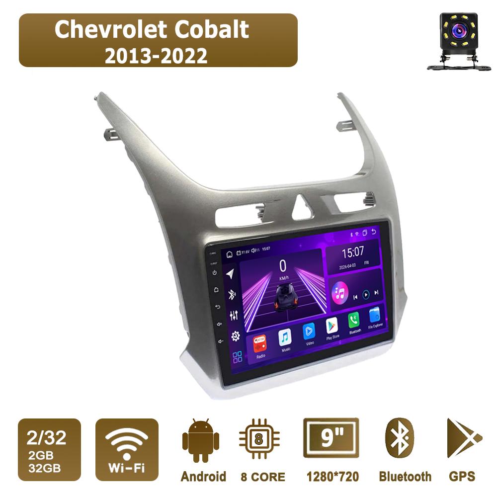 Автомобильная магнитола Android Car-Play для Chevrolet Cobalt 2013-2022, Мультимедийный плеер, Головное устройство, Стерео, GPS-навигация, BT, WIFI, 8 ЯДЕР, 2+32 ГБ