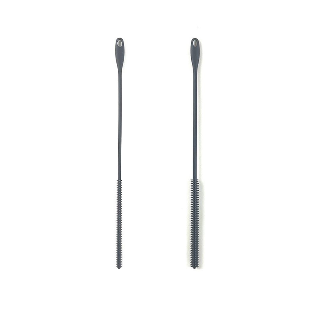 2шт силиконовая щетка для соломинок длинная щетка для чистки соломинок гибкие ершики для труб щетка для бутылок очиститель для питьевых бутылок соломинок