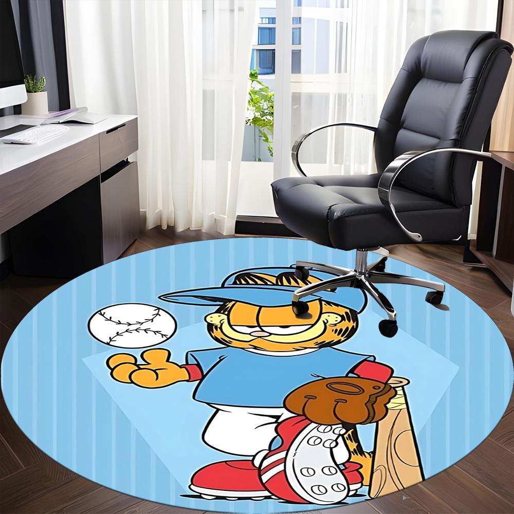 1 шт. Круглый ковер Garfield для офиса, под офисные стулья, спальни, гостиной, домашний декор a1016085