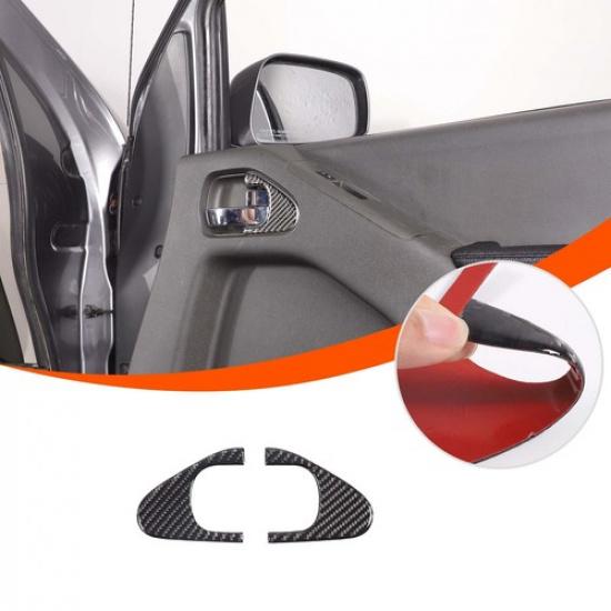 Наклейка накладка на внутреннюю ручку двери из углеродного волокна для Nissan Frontier 2009-2017