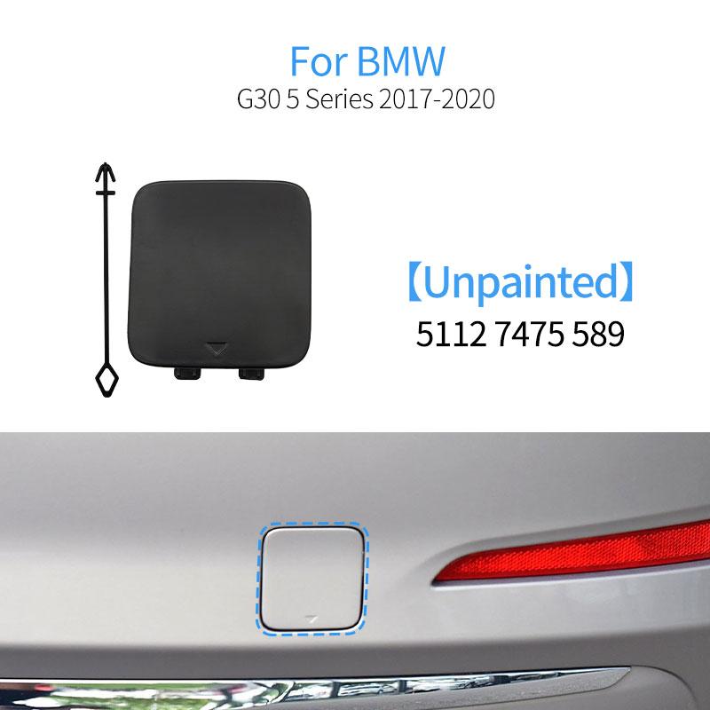 For BMW G30 Car Rear Bumper Tow Hook Cover Cap Black Replacement For BMW 5 Series 520 523 525 528 530 535 2017- 51127475589