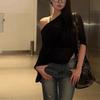 Wrap Knitted Off Shoulder Shawl Mesh Sun Protection Tops Simple Women Cloak  Travel