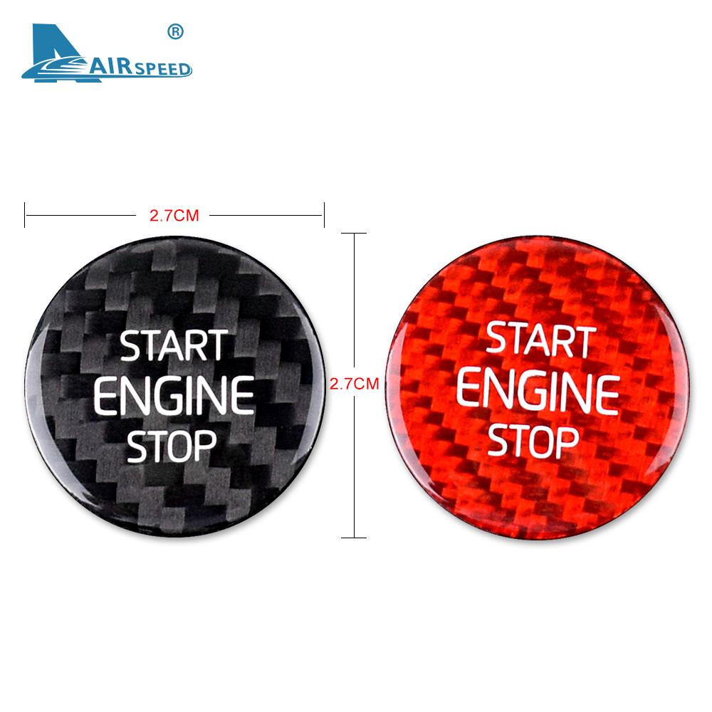 Carbon Fiber Engine Start Button Sticker for Volvo XC40 Interior Ignition Cover Decal