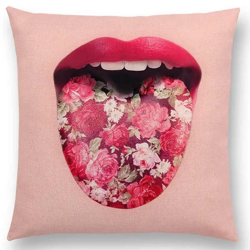 Розовая мечта красочная фантазия сексуальный декор диван наволочка кит фламинго кошка гамбургер пончик наволочка