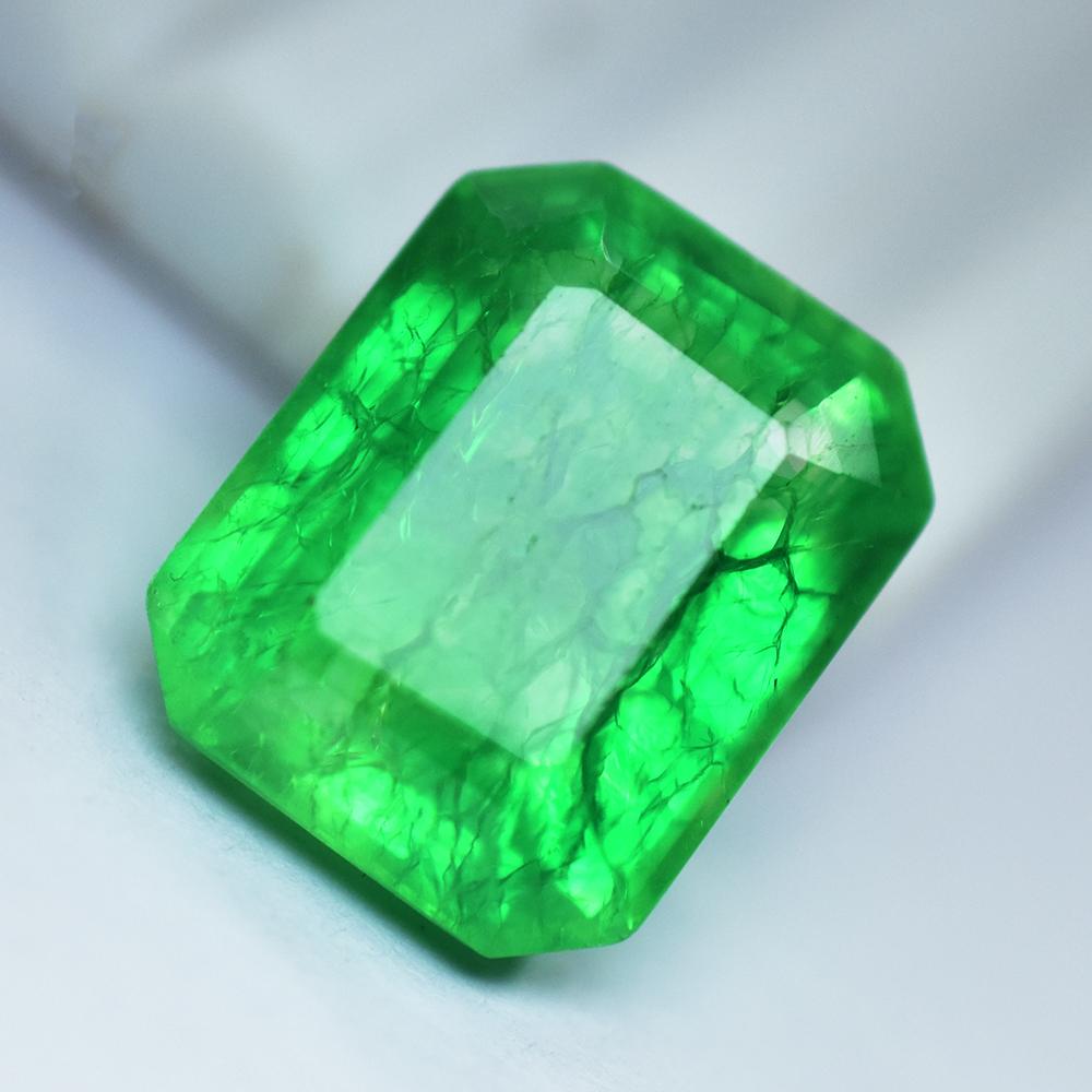 Natural Green Emerald Loose Gemstone 19.40 ct Emerald Cut for Her/Him for Jewelry Making and Crafts