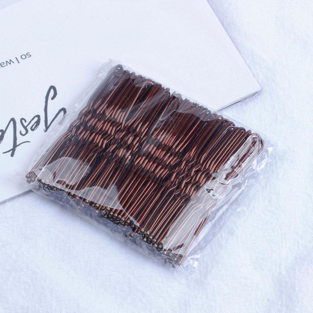 50 шт./пакет, 5 см, U-образные заколки из сплава, волнистые заколки для волос, простые металлические заколки, заколки, инструмент для свадебной прически, заколки для волос