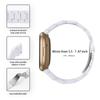 Resin Band for Fitbit Versa 4/Sense 2,20mm Lightweight Watch Strap Bracelet with Stainless Steel Buckle