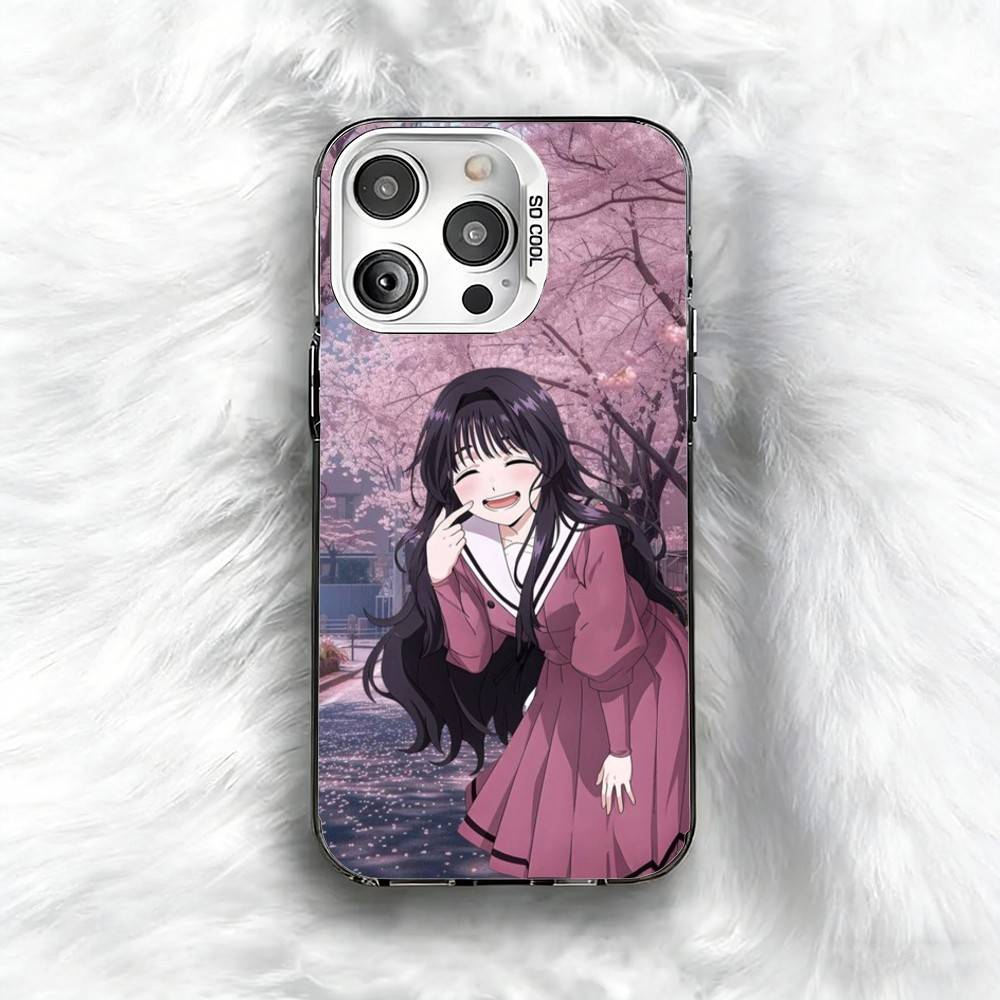 W-Waguri k-Kaoruko Аниме Чехол для телефона Для iPhone 16 17 15 14 12 13 Pro Max Черный Цвет Ударопрочный Чехол
