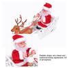 NUOLUX Reindeer Sleigh Christmas Santa Claus Santa Reindeer Christmas Home Decor Santa Electric Santa Doll Gift Sleigh