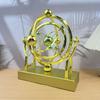 Portable Cosmic Motion Pendulum with Base Rotating Sculpture  Desk Decorations