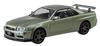 Aoshima Bunka Kyozai The Snap Kit Series Nissan R34 Skyline Nurburgring Millennium Jade Plastic Model 1/32 GT-R Pre-Colored 11-D