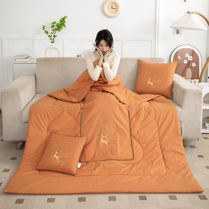 2025 Звездное небо Сика Олень Хлопковая подушка и набор одеял