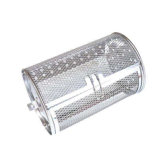 Вращающаяся решетка для гриля из нержавеющей стали, вращающаяся на 360 градусов, решетка для барбекю, пригодная для мытья в посудомоечной машине, вращающаяся корзина для гриля для куриных крылышек, овощей, рыбы, равномерного приготовления на гриле