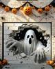 Halloween Garage Door Cover 7X8 Ft Ghost Decorations