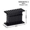 Стеллаж для оружия MOC Кирпичи WW2 Оружие Война Военная Снайперская винтовка Совместимые Конструкторы Подарок Другу Игрушки Для Детей Взрослых
