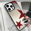 Минималистичный Чехол для Телефона с Узором Красной Звезды Для IPhone 17 Air Чехлы Для IPhone 16 Pro Max 15 14 13 12 11 16 Plus 16E 17 Air Чехол