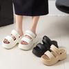 Thick Sole Women's Eva Slippers Indoor Outdoor Lightweight Platform Sandals Woman Summer 2025 Solid Color Non Slip Beach Slides