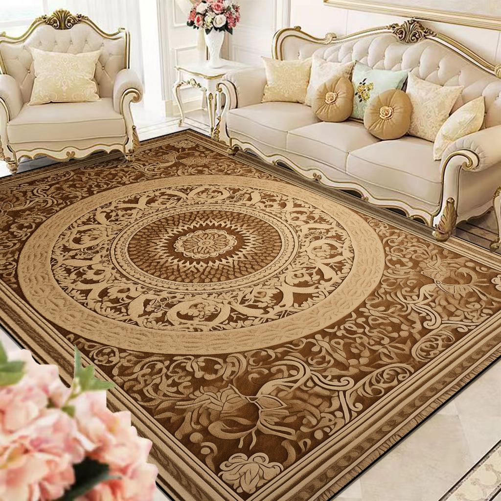 Ковер в европейском стиле для гостиной, мягкий роскошный коврик для спальни, прихожей, лаунжа, декоративный ковер большого размера, моющийся, нескользящий коврик для пола