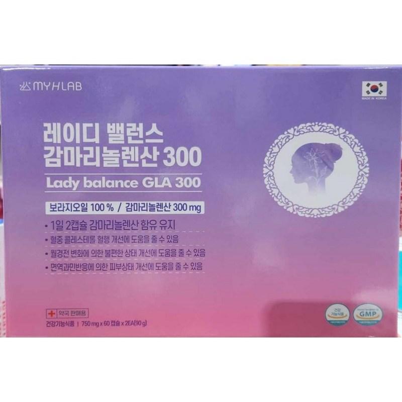 Lady Balance Гамма-линоленовая кислота 300 Lady balance GLA 300, 60 таблеток, 2 шт.