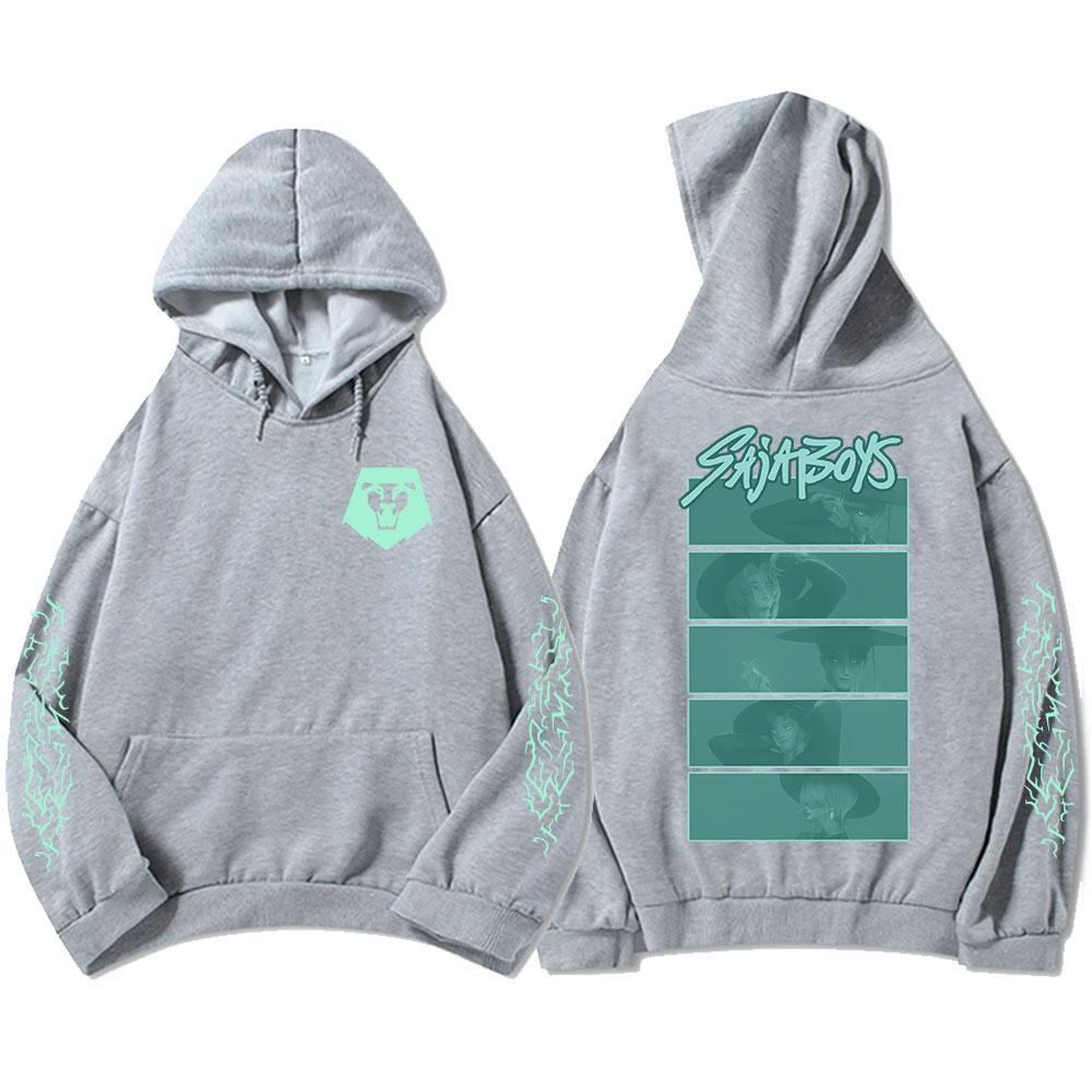 Saja Boys Glow In The Dark Adult Hoodie KPop Demon Hunters Graphic Printing Sweatshirts Long Sleeve Hooded Pullovers Men