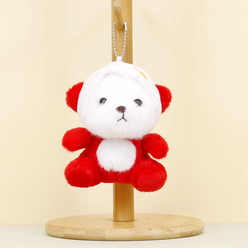 Adorable Plush Bear Keychain Cute Alien Teddy Bear Soft Toy Wedding Favor