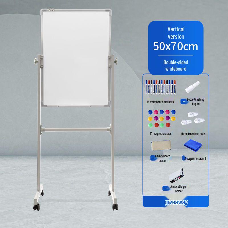Magnetic Double-Sided Blackboard & Whiteboard Stand for Home, Office & Classroom.
