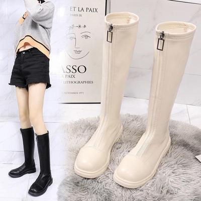 Женские ботфорты с флисом, варианты на высоком или плоском каблуке, для более высокого, стройного силуэта.