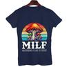 Summer Men Short Sleeve T-Shirts Tee MILF Mushrooms I'd-Like To Forage Funny Mushrooms Oversized Unisex T Shirts Tops Streetwear