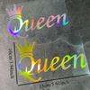 Наклейка на мотоцикл Crown Queen Laser Смешная для мотоцикла, топливного бака, обтекателя, шлема для скутера, багажника, окна автомобиля, водонепроницаемая виниловая наклейка