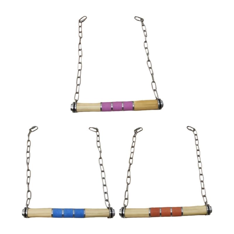 Hanging Bird Stand Swing Toy for Indoor Bird Homes, Cage Bar with Textured Grip and Metal Support Hardware Use J0MC