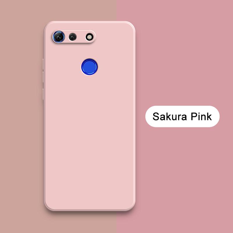 Квадратный жидкий силиконовый чехол для Honor View 10 20 V10 V20 Lite Мягкий противоударный чехол View10 View20 Мобильный телефон Funda