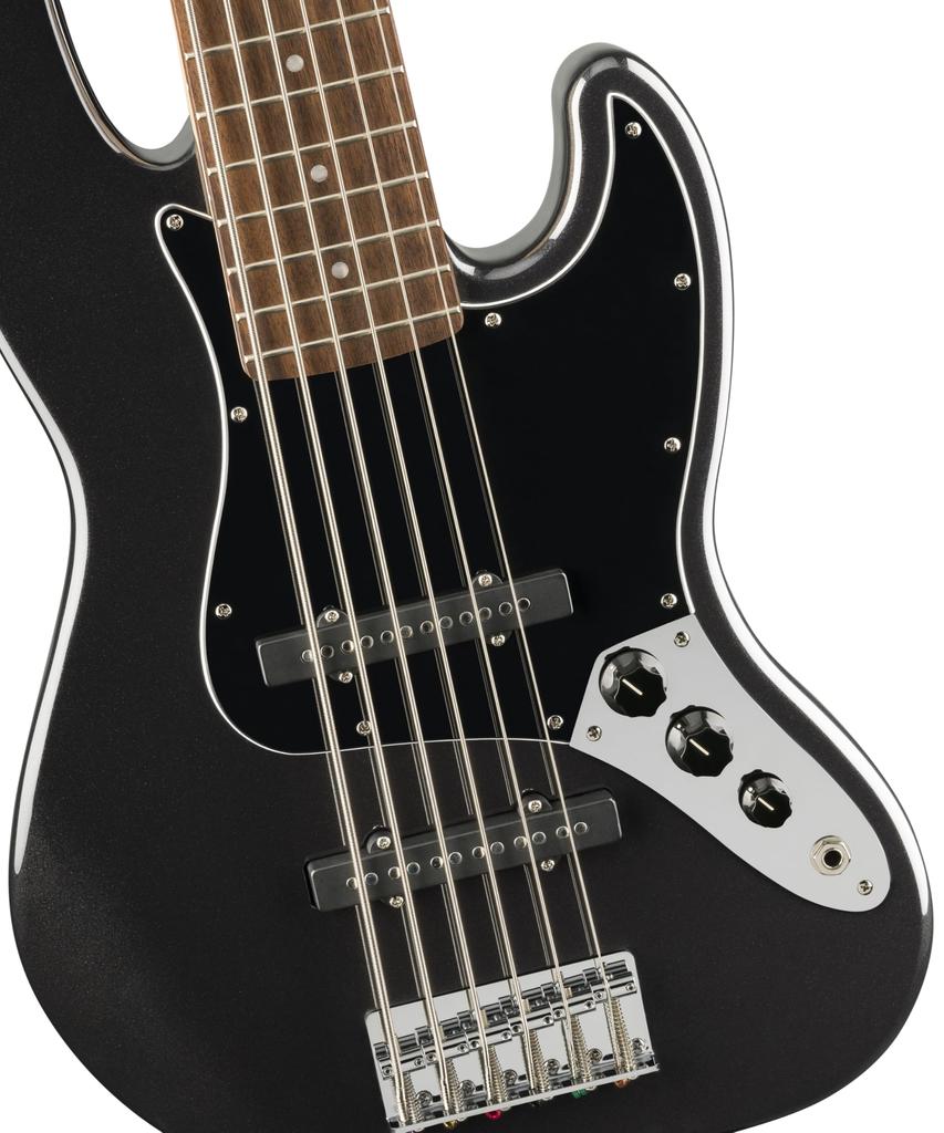 Squier by Series Jazz Bass VI Лавровый гриф Черный пикгард Черный металлик Squier Fender/Affinity [6-струнная бас-гитара]