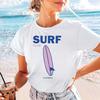 Эстетика узора серф-клуба Уличная мода для женщин Тренд женской моды Базовая универсальная женская футболка Одежда в стиле для отпуска Футболка Топ
