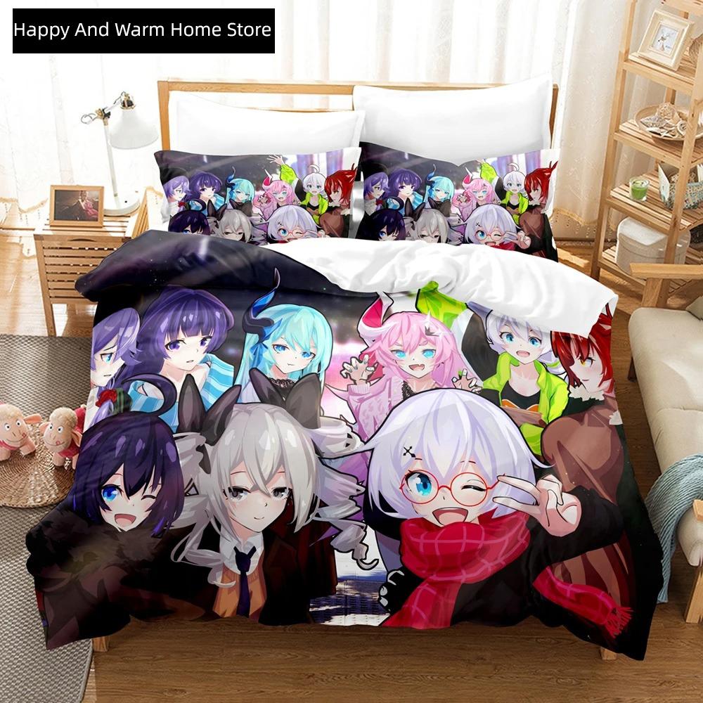 3D Аниме Honkai Impact 3-го Поколения Комплект Постельного Белья С Принтом 2_3 шт Мягкий Пододеяльник Комплект Постельного Белья Удобный Пододеяльник Для Дома Домашний Текстиль