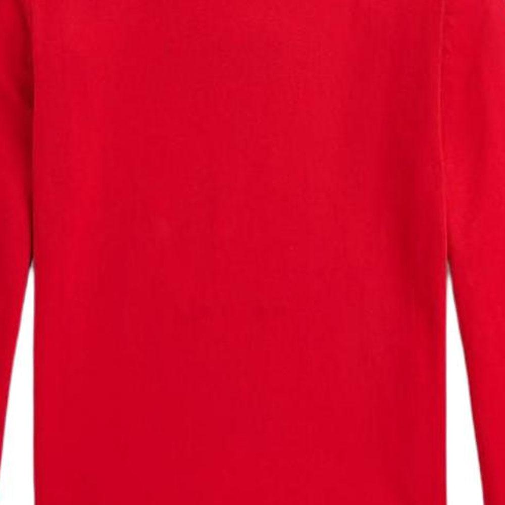 Polo Ralph Lauren Футболка с принтом логотипа «Мишка Тедди» с длинным рукавом Детские топы Красный 313952134-002