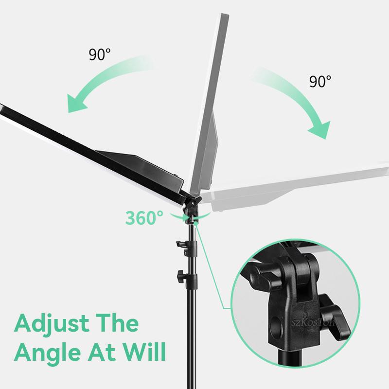 LED Video Light Panel Photo Studio Kits 3200K-5700K Softer Lighting for Tiktok Studio Outdoor Shooting Portraits YouTube Wedding