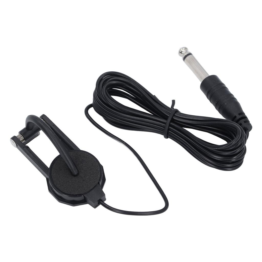 Violin Acoustic Pickup Portable Hole Free Patch ABS and Metal Clip On Violin Pick Up