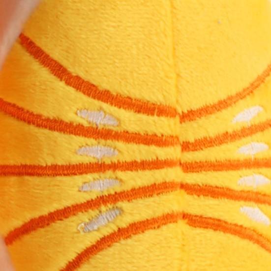 Dog Grinding Toy Orange Voice Bite-resistant Shape Built-in Plush Relieve Soft Touch Boredom Companion Squeeze Elastic Dog Squeak Toy